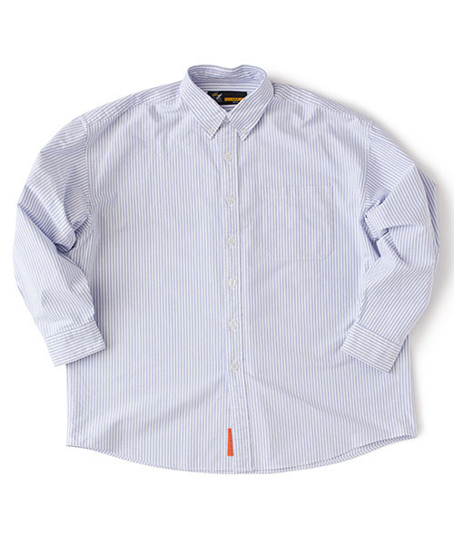 FAT（エフエイティー）の「DEKA BD（シャツ/ブラウス・メンズ・ホワイト/ブラック/ブルー/パープル/グリーン/ネイビー/ストライプ・TITCH(M)/SKINNY(L)/FAT(XL)/JUMBO(XXL)）」の7枚目の写真