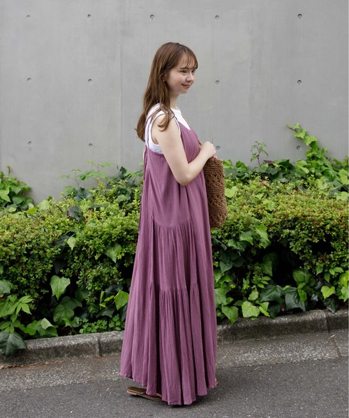 flower(フラワー)の「リラックスロングワンピース(ワンピース・レディース・ブラック/ピンク・FREE)」の11枚目の写真