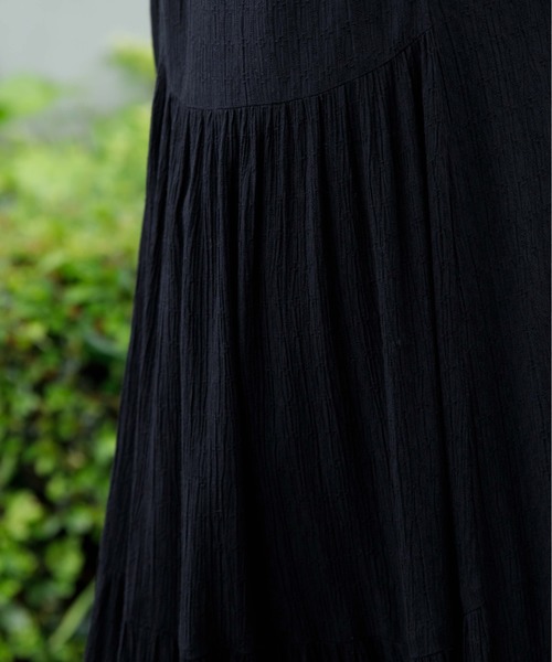 flower(フラワー)の「リラックスロングワンピース(ワンピース・レディース・ブラック/ピンク・FREE)」の9枚目の写真