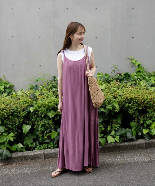 flower(フラワー)の「リラックスロングワンピース(ワンピース・レディース・ブラック/ピンク・FREE)」の12枚目の写真