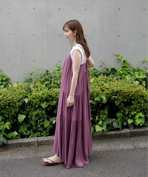 flower(フラワー)の「リラックスロングワンピース(ワンピース・レディース・ブラック/ピンク・FREE)」の14枚目の写真