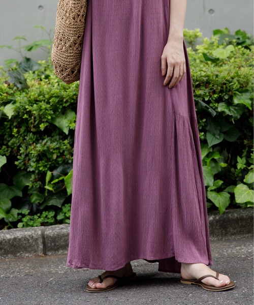 flower(フラワー)の「リラックスロングワンピース(ワンピース・レディース・ブラック/ピンク・FREE)」の15枚目の写真