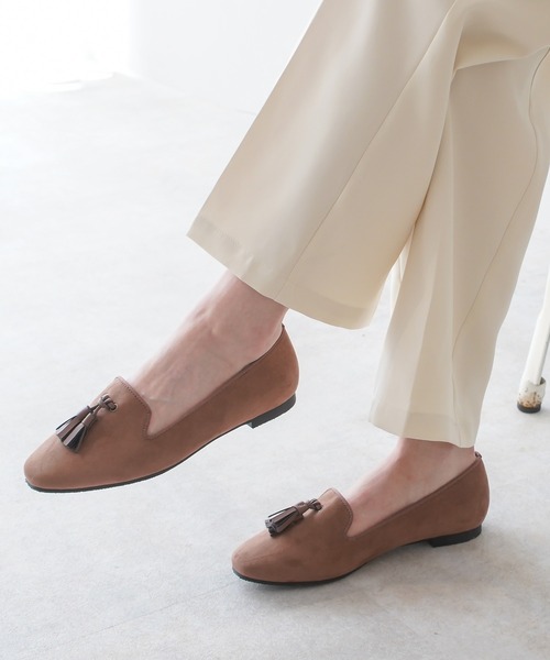 AmiAmi（アミアミ）の「タッセルオペラシューズ/ローファー（ローファー・レディース・ブラック系その他/ブラック/アイボリー/ブラウン/パイソン/グレー・L/LL/M/S）」の20枚目の写真