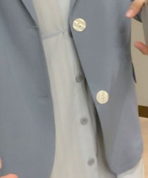 Diosfront(ディオスフロント)の「テーラードジャケット+ショートパンツ セットアップ(Tシャツ/カットソー・レディース・ホワイト/ブルー・SMALL/MEDIUM/LARGE/X-SMALL)」の19枚目の写真
