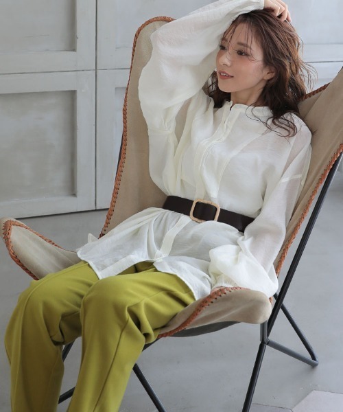 DONOBAN（ドノバン）の「スクエアバックルベルト [E]（ベルト・レディース・ブラック/ホワイト/ブラウン/ダークブラウン・ONESIZE）」の15枚目の写真