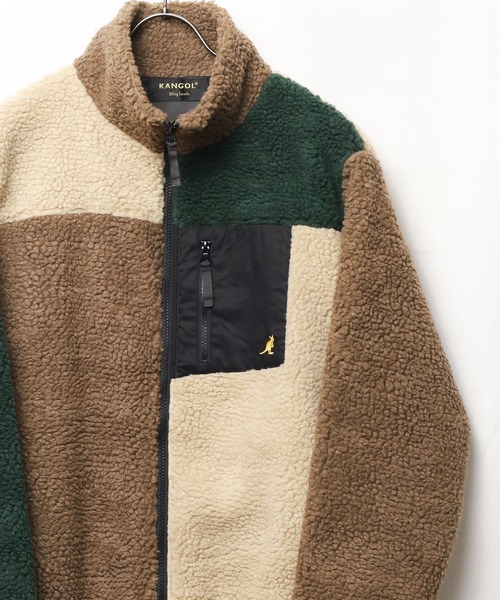 KANGOL(カンゴール)の「/KANGOL/ハイネック ボアジップジャケット(ブルゾン・レディース・ホワイト/ブラック/ベージュ/モカ/その他/ダークグリーン/ライトパープル/その他3/その他4・LARGE/MEDIUM/X-LARGE)」の9枚目の写真