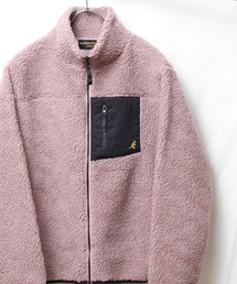 KANGOL（カンゴール）の「/KANGOL/ハイネック　ボアジップジャケット（ブルゾン）」