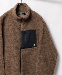 KANGOL（カンゴール）の「/KANGOL/ハイネック　ボアジップジャケット（ブルゾン・メンズ）」