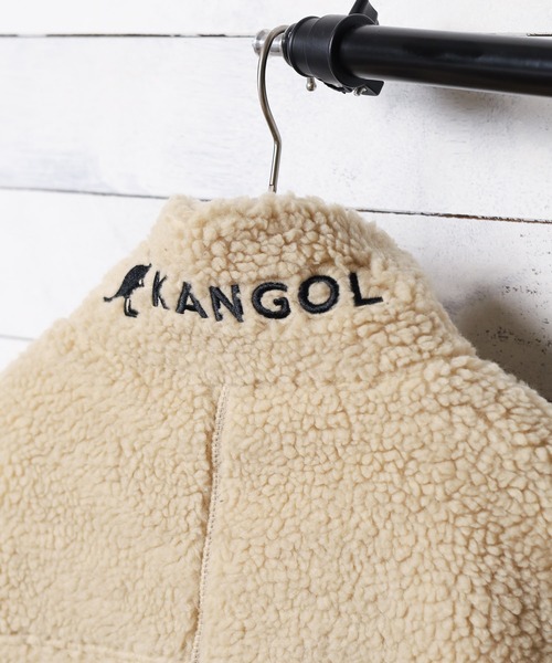 KANGOL(カンゴール)の「/KANGOL/ハイネック ボアジップジャケット(ブルゾン・レディース・ホワイト/ブラック/ベージュ/モカ/その他/ダークグリーン/ライトパープル/その他3/その他4・LARGE/MEDIUM/X-LARGE)」の11枚目の写真