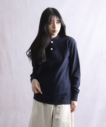 ∴【 Healthknit / ヘルスニット 】マックスウェイトスラブヘンリーネック長袖Tシャツ 7516 SIP・・