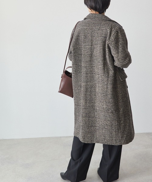 ECRIRE（エクリール）の「グレンチェックオーバーコート（その他アウター・レディース・ブラック/ブラウン・フリー）」の17枚目の写真