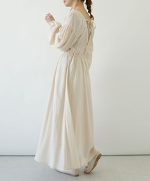 SLURR | シャーリングバックリボンフレアワンピース(ワンピース)