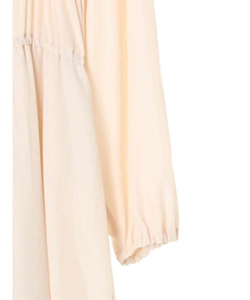 SLURR（スラ―）の「シャーリングバックリボンフレアワンピース（ワンピース・レディース・ベージュ/ミント/その他8・FREE）」の18枚目の写真