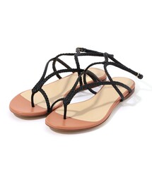 FRANCESCO RUSSO メッシュフラットサンダル