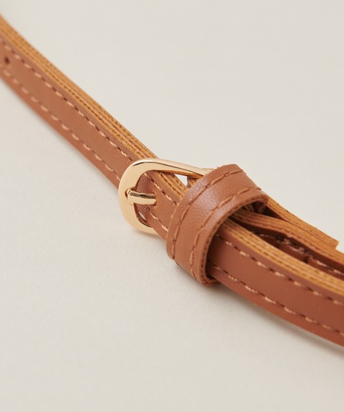 natural couture(ナチュラルクチュール)の「ウッドハンドル2WAYバケツトートバッグ(トートバッグ・レディース・グリーン/ライトベージュ/キャメル・FREE)」の8枚目の写真