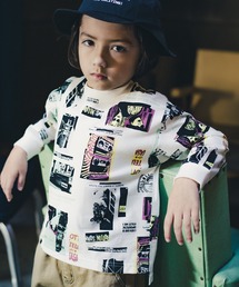 レトログラフィック長袖Tシャツ