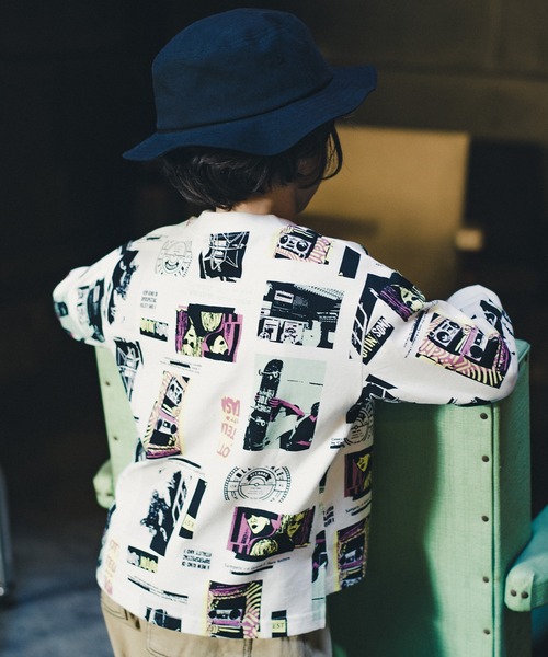 RADCHAP(ラッドチャップ)の「レトログラフィック長袖Tシャツ(Tシャツ/カットソー・キッズ・ブラック/オフホワイト・150cm/110cm/90cm/140cm/100cm/120cm/130cm)」の17枚目の写真
