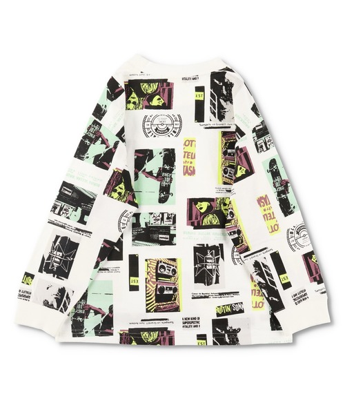 RADCHAP(ラッドチャップ)の「レトログラフィック長袖Tシャツ(Tシャツ/カットソー・キッズ・ブラック/オフホワイト・150cm/110cm/90cm/140cm/100cm/120cm/130cm)」の16枚目の写真