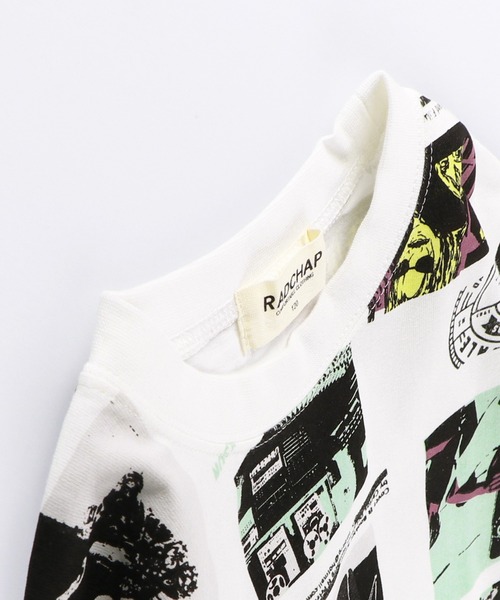 RADCHAP(ラッドチャップ)の「レトログラフィック長袖Tシャツ(Tシャツ/カットソー・キッズ・ブラック/オフホワイト・150cm/110cm/90cm/140cm/100cm/120cm/130cm)」の10枚目の写真