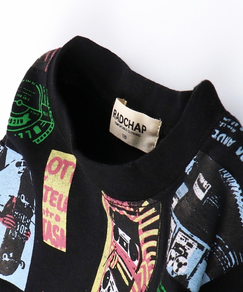 RADCHAP(ラッドチャップ)の「レトログラフィック長袖Tシャツ(Tシャツ/カットソー・キッズ・ブラック/オフホワイト・150cm/110cm/90cm/140cm/100cm/120cm/130cm)」の14枚目の写真