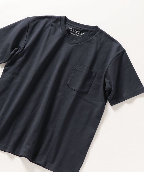 SHIPS any(シップス エニィ)の「SHIPS any: 《嫌な臭いを抑える》Repur コットンUSA マルチファンクション Vネック Tシャツ◇(Tシャツ/カットソー・メンズ・オフホワイト/グレー/チャコールグレー/ネイビー・SMALL/MEDIUM/LARGE/X-LARGE)」の11枚目の写真
