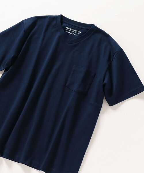 SHIPS any(シップス エニィ)の「SHIPS any: 《嫌な臭いを抑える》Repur コットンUSA マルチファンクション Vネック Tシャツ◇(Tシャツ/カットソー・メンズ・オフホワイト/グレー/チャコールグレー/ネイビー・SMALL/MEDIUM/LARGE/X-LARGE)」の12枚目の写真