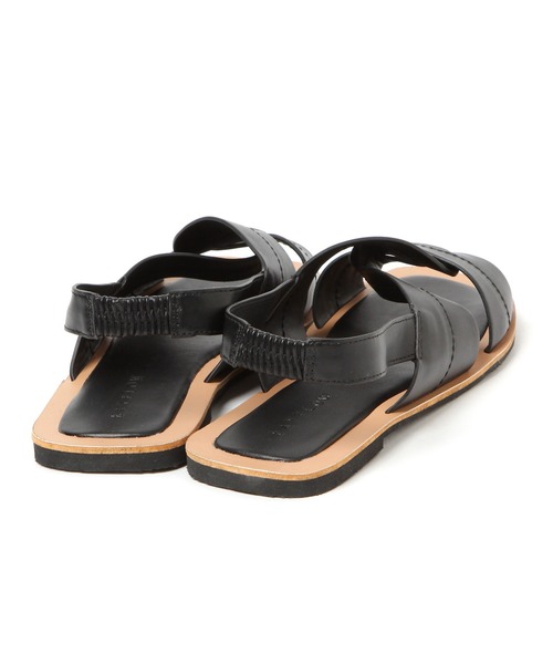 BAYFLOW（ベイフロー）の「ステッチクロスサンダル（サンダル・レディース・ブラック/オフホワイト・SMALL/MEDIUM/LARGE）」の9枚目の写真