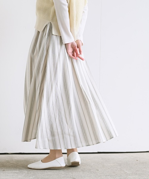 rps（アールピーエス）の「リネンギャザースカート（スカート・レディース・モカ/パープル/グリーン/アイボリー/ブラック/ベージュ/イエロー/ライトグリーン/ライトカーキ/ホワイト系その他4・M/L）」の8枚目の写真