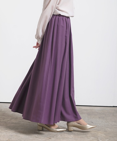 rps（アールピーエス）の「リネンギャザースカート（スカート・レディース・モカ/パープル/グリーン/アイボリー/ブラック/ベージュ/イエロー/ライトグリーン/ライトカーキ/ホワイト系その他4・M/L）」の9枚目の写真