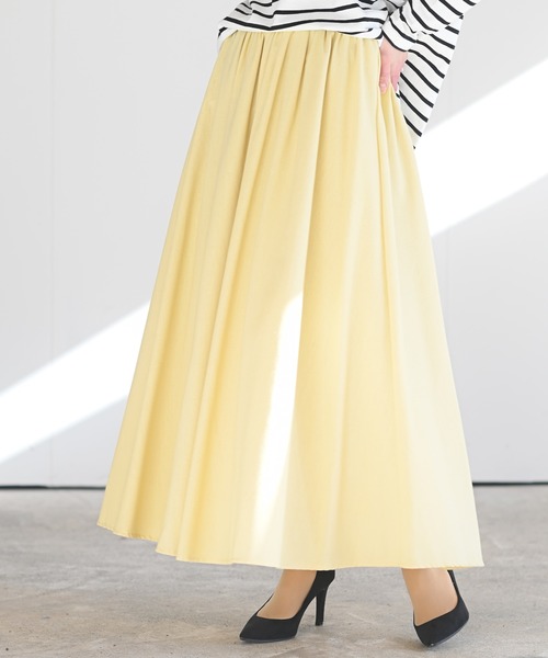 rps（アールピーエス）の「リネンギャザースカート（スカート・レディース・モカ/パープル/グリーン/アイボリー/ブラック/ベージュ/イエロー/ライトグリーン/ライトカーキ/ホワイト系その他4・M/L）」の10枚目の写真