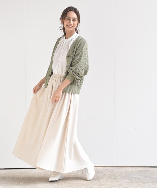 rps（アールピーエス）の「リネンギャザースカート（スカート・レディース・モカ/パープル/グリーン/アイボリー/ブラック/ベージュ/イエロー/ライトグリーン/ライトカーキ/ホワイト系その他4・M/L）」の11枚目の写真