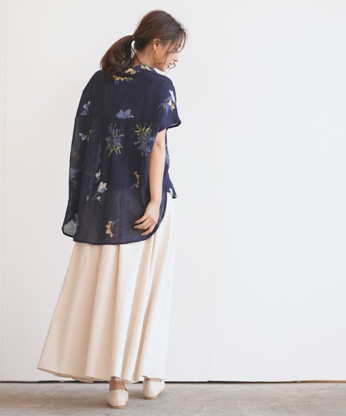 rps（アールピーエス）の「リネンギャザースカート（スカート・レディース・モカ/パープル/グリーン/アイボリー/ブラック/ベージュ/イエロー/ライトグリーン/ライトカーキ/ホワイト系その他4・M/L）」の16枚目の写真