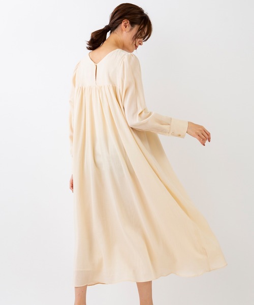 Sono(ソーノ)の「【SONO/ソーノ】ファインナチュラルロングワンピース(ワンピース・レディース・ネイビー/ナチュラル・1)」の5枚目の写真