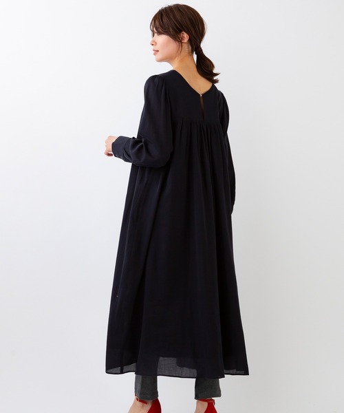 Sono(ソーノ)の「【SONO/ソーノ】ファインナチュラルロングワンピース(ワンピース・レディース・ネイビー/ナチュラル・1)」の13枚目の写真