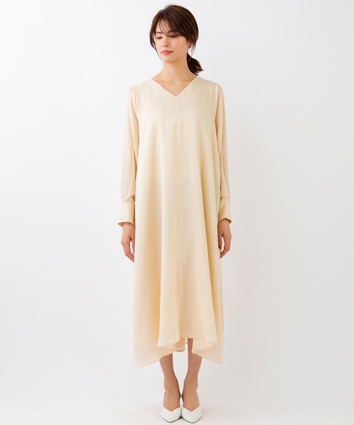 Sono(ソーノ)の「【SONO/ソーノ】ファインナチュラルロングワンピース(ワンピース・レディース・ネイビー/ナチュラル・1)」の15枚目の写真