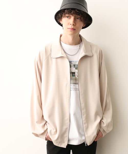 JUNRED(ジュンレッド)の「スタンドZIPドルマンブルゾン(ブルゾン・メンズ・ベージュ/パープル/ブラック・L/S/M)」の3枚目の写真