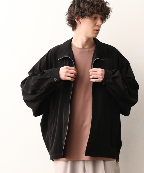 JUNRED(ジュンレッド)の「スタンドZIPドルマンブルゾン(ブルゾン・メンズ・ベージュ/パープル/ブラック・L/S/M)」の2枚目の写真