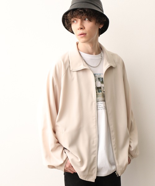 JUNRED(ジュンレッド)の「スタンドZIPドルマンブルゾン(ブルゾン・メンズ・ベージュ/パープル/ブラック・L/S/M)」の7枚目の写真