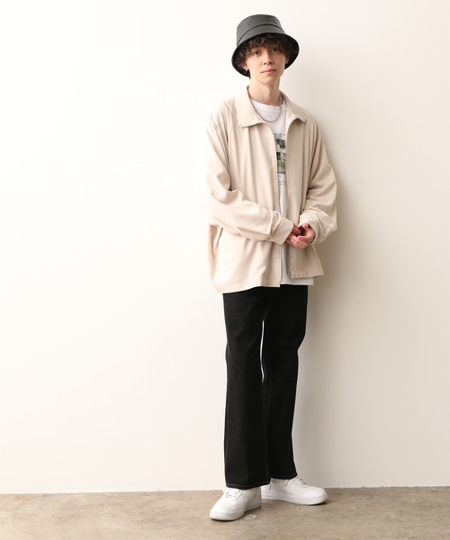 JUNRED(ジュンレッド)の「スタンドZIPドルマンブルゾン(ブルゾン・メンズ・ベージュ/パープル/ブラック・L/S/M)」の9枚目の写真