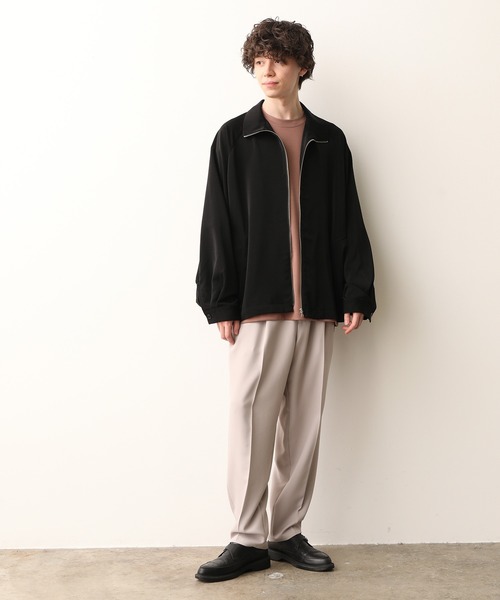 JUNRED(ジュンレッド)の「スタンドZIPドルマンブルゾン(ブルゾン・メンズ・ベージュ/パープル/ブラック・L/S/M)」の14枚目の写真