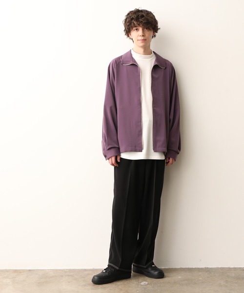 JUNRED(ジュンレッド)の「スタンドZIPドルマンブルゾン(ブルゾン・メンズ・ベージュ/パープル/ブラック・L/S/M)」の18枚目の写真