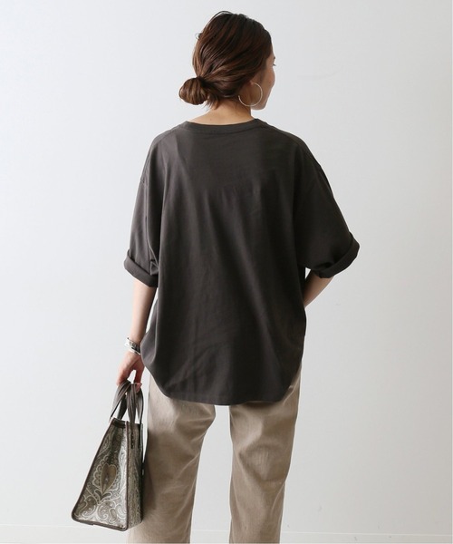 FRAMeWORK（フレームワーク）の「MICKEY / BIG T 2◆（Tシャツ/カットソー・レディース・ライトグレー/スミクロ・FREE）」の4枚目の写真