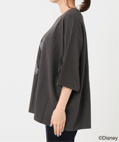 FRAMeWORK（フレームワーク）の「MICKEY / BIG T 2◆（Tシャツ/カットソー・レディース・ライトグレー/スミクロ・FREE）」の11枚目の写真