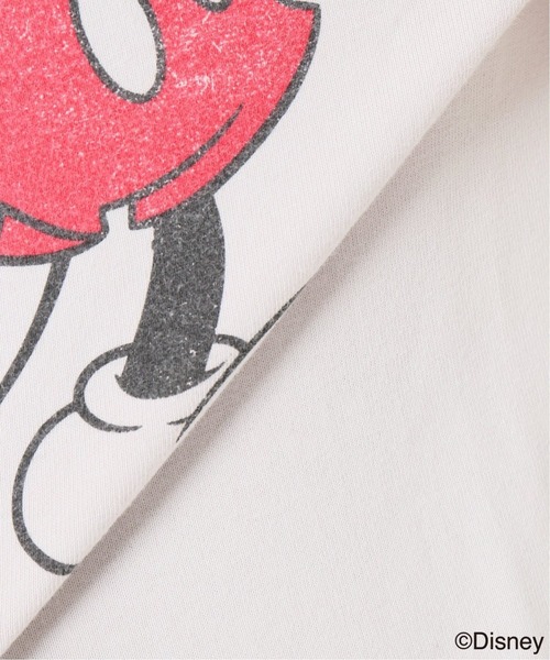 FRAMeWORK（フレームワーク）の「MICKEY / BIG T 2◆（Tシャツ/カットソー・レディース・ライトグレー/スミクロ・FREE）」の12枚目の写真