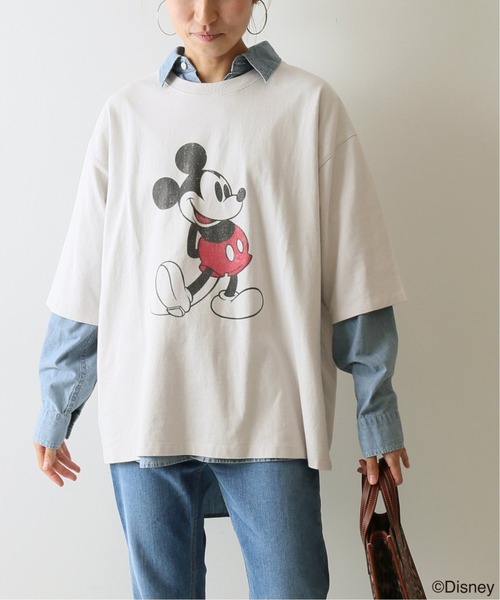 FRAMeWORK（フレームワーク）の「MICKEY / BIG T 2◆（Tシャツ/カットソー・レディース・ライトグレー/スミクロ・FREE）」の17枚目の写真
