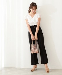 PROPORTION BODY DRESSING | 【吉岡里帆さん着用 美人百花6月号 掲載商品】Ｗ釦フレアパンツ / 1211130500(その他パンツ)