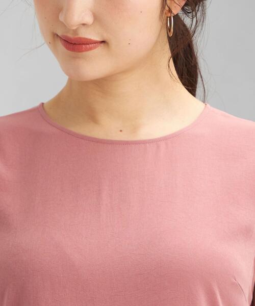 green label relaxing(グリーンレーベルリラクシング)の「FFC トリアセ サテン フレア ワンピース(ワンピース・レディース・グレー/オリーブ/ピンク・FREE)」の19枚目の写真