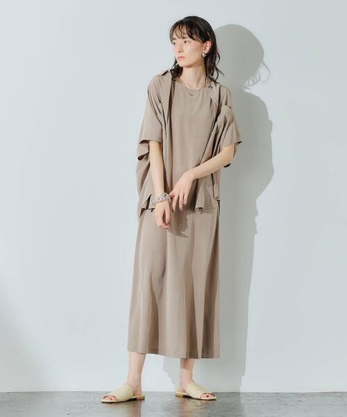 green label relaxing 膝丈ワンピース フレア パーティー green label relaxing（グリーンレーベルリラクシング）の