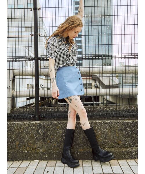 jouetie（ジュエティ）の「フリルシアーブラウス（シャツ/ブラウス・レディース・ピンク/ブルー/その他1/ブラック・MEDIUM）」の16枚目の写真