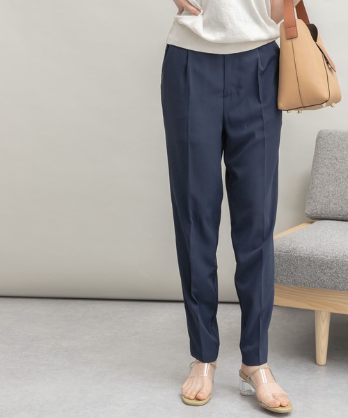 UR Lab.（アーバンリサーチラボ）の「『34サイズ/低身長向けも展開』ジョーゼットテーパードパンツ（その他パンツ・レディース・イエロー/ピンク/ネイビー/ブルー・34/36/38）」の18枚目の写真